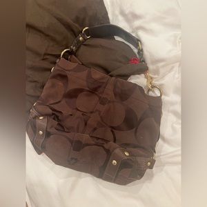 Coach dark brown purse